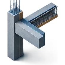 Poteau et poutre de structure